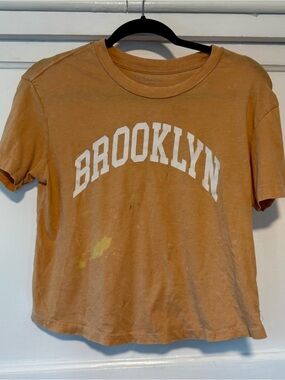 Brooklyn Graphic T‑Shirt in Rust